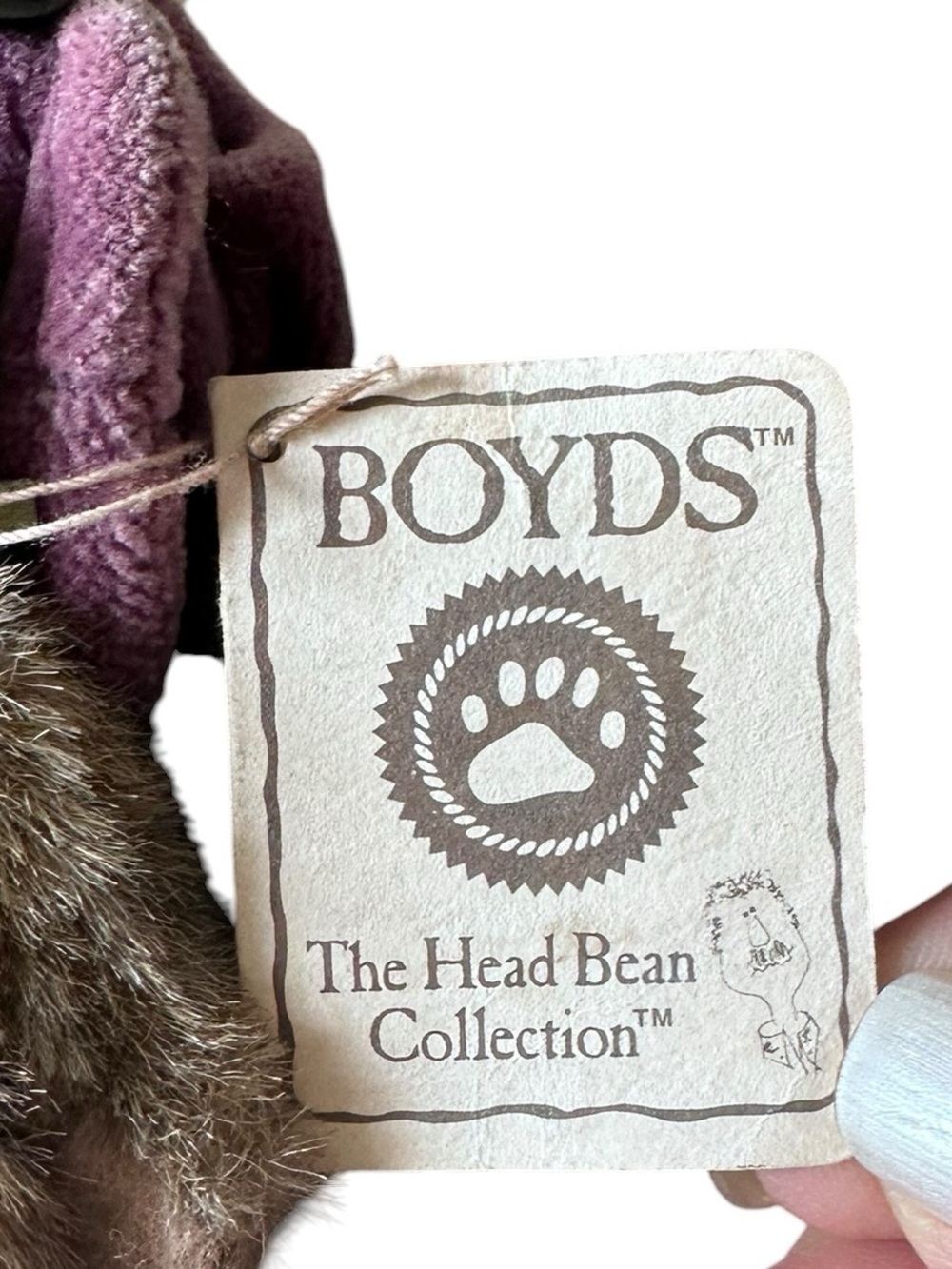 Vtg BOYDS Bears Head Bean Heirloom Collection  “Prissy" Plush NWT Original Tag - Picture 4 of 6